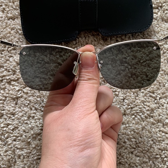 Saint Laurent SL464 Silver Grey Sunglasses - Picture 7 of 13